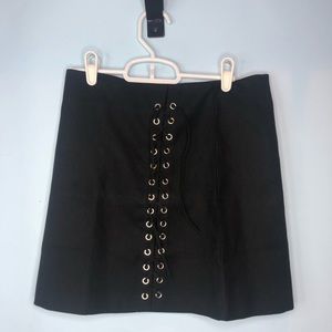 Women’s Lace-Up Mini Skirt